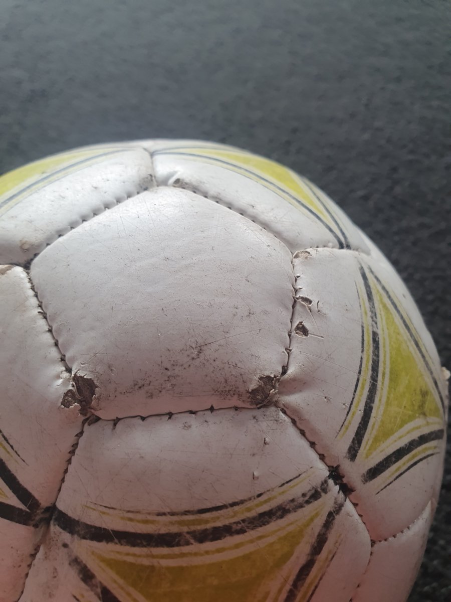 Soccer Ball White Yellow Pink