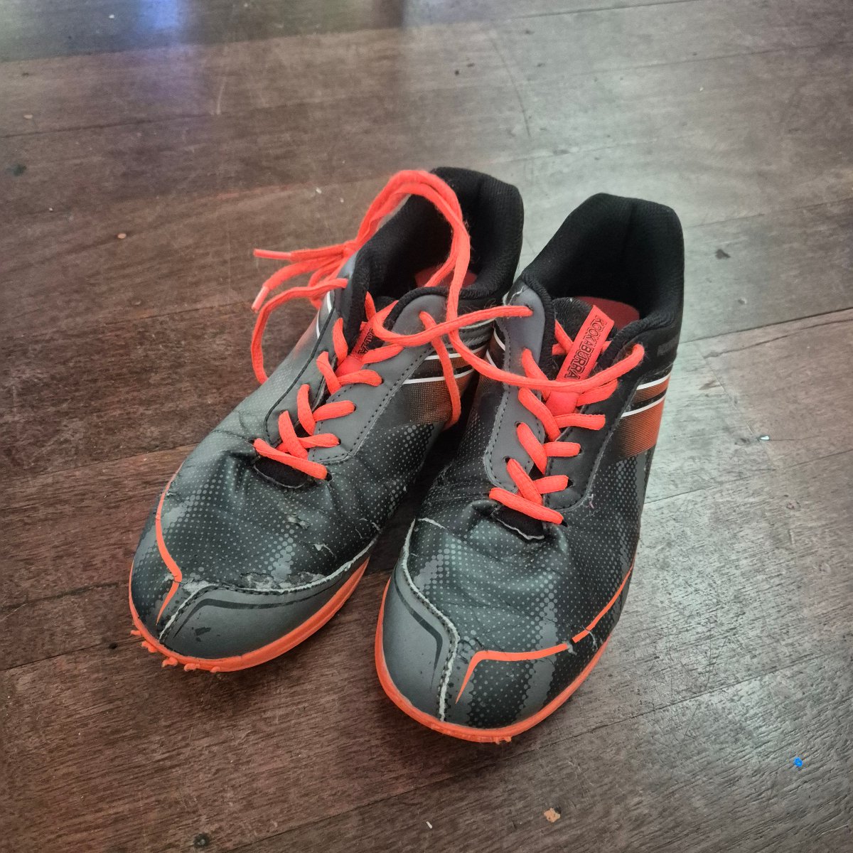 Black and Orange Running Shoes
