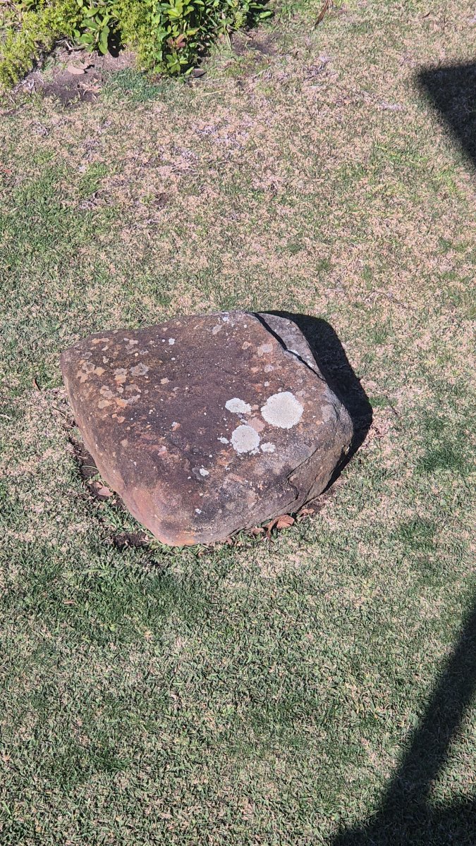 Decorative Garden Stone with Lichen