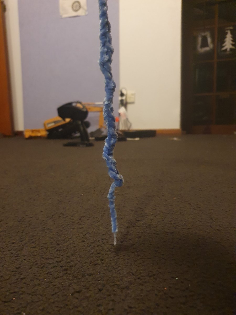 Blue Fluffy Rope Toy